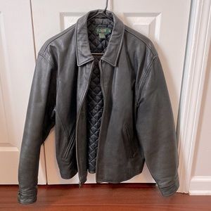 Vintage J. Crew 100% leather jacket.